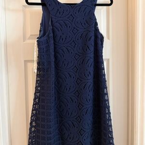 Lilly Pulitzer Navy Lace Mini Dress